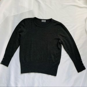 JM Collection Gray Sweater Size Large